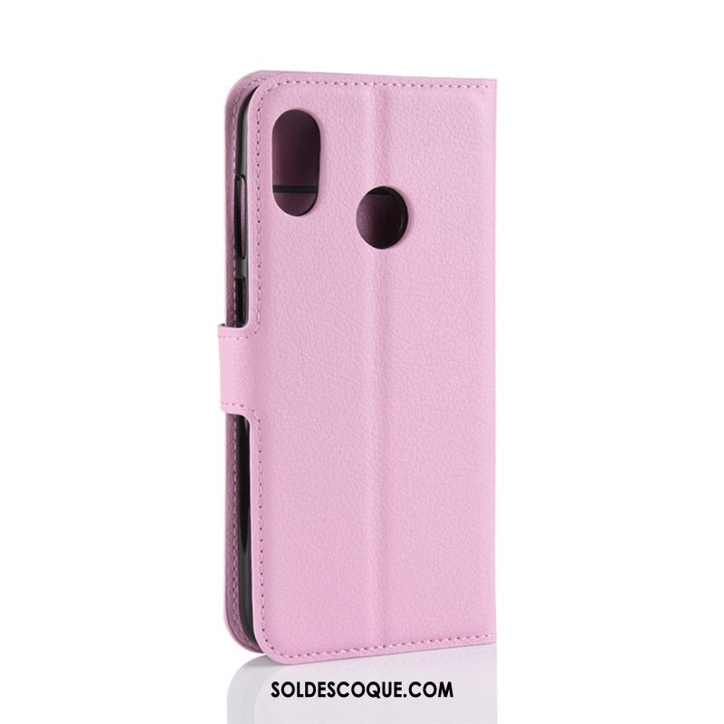 Coque Htc U12 Life Portefeuille Fluide Doux Protection Étui Vert Pas Cher