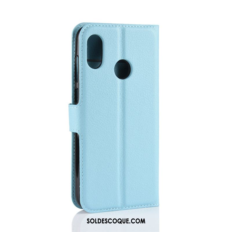 Coque Htc U12 Life Portefeuille Fluide Doux Protection Étui Vert Pas Cher