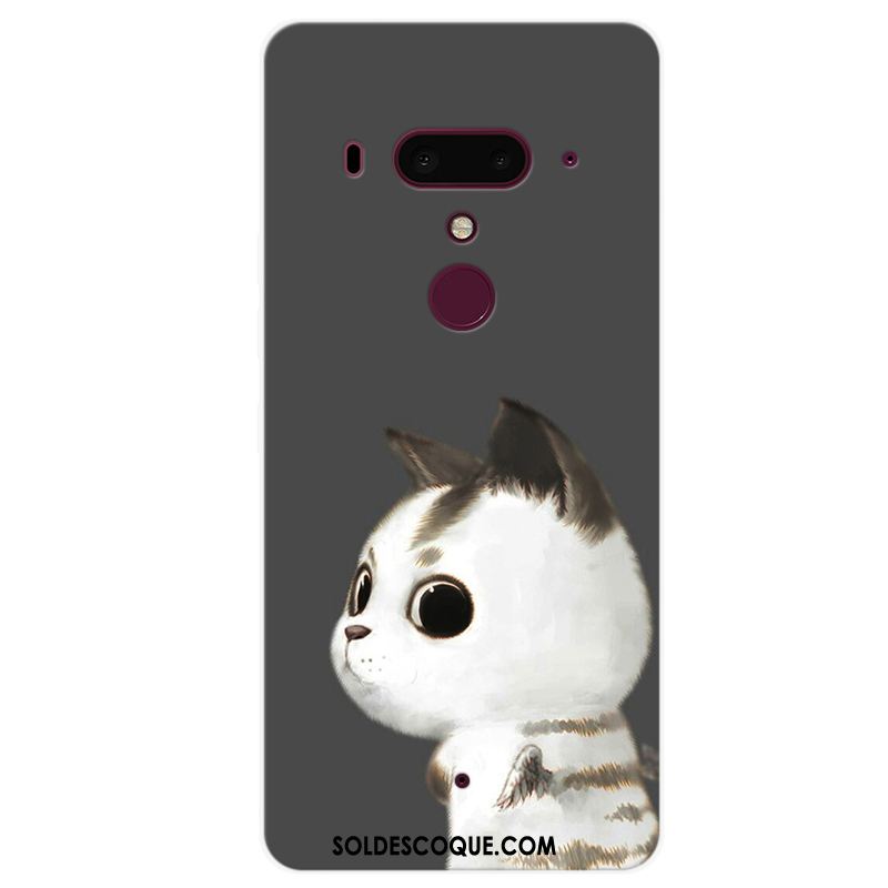 Coque Htc U12+ Personnalisé Téléphone Portable Personnalité Incassable Gris En Vente