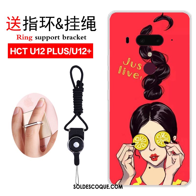 Coque Htc U12+ Tendance Incassable Personnalité Silicone Fluide Doux En Vente