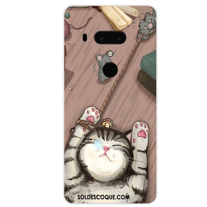 Coque Htc U12+ Tout Compris Dessin Animé Silicone Charmant Fluide Doux En Vente