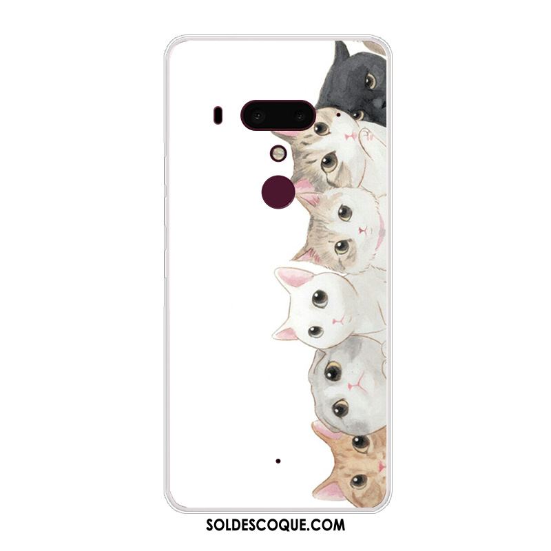 Coque Htc U12+ Tout Compris Transparent Dessin Animé Étui Charmant Soldes