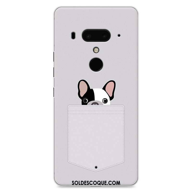 Coque Htc U12+ Téléphone Portable Peinture Gris Difficile Dessin Animé Pas Cher