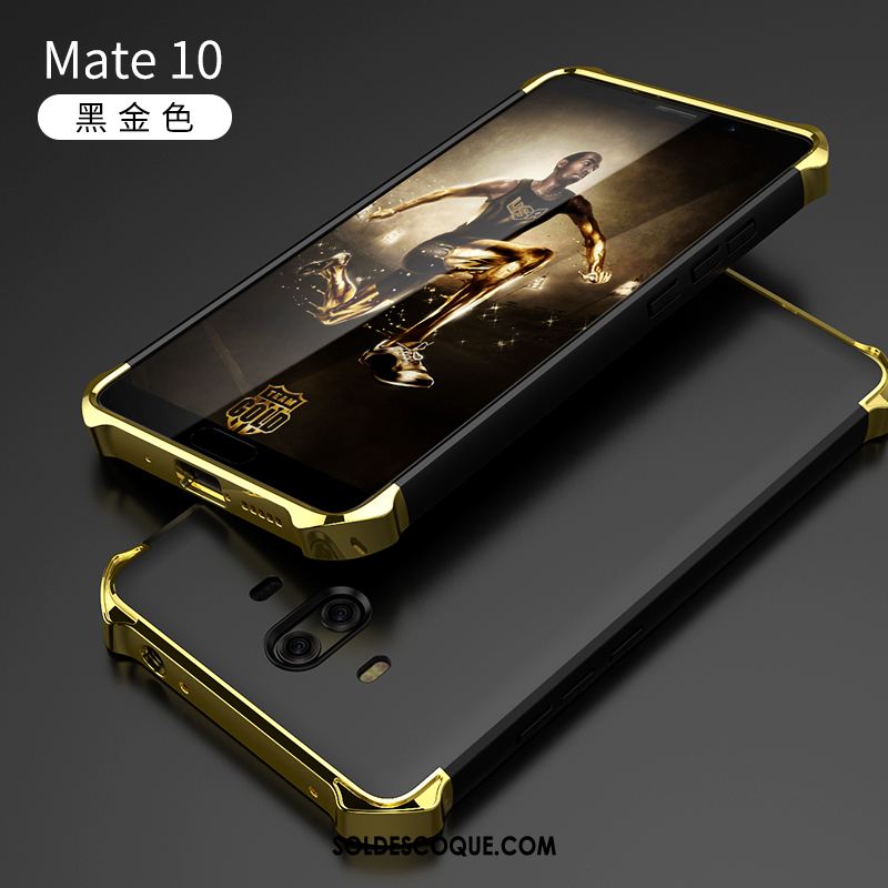 Coque Huawei Mate 10 Cool Luxe Téléphone Portable Incassable Argent Pas Cher