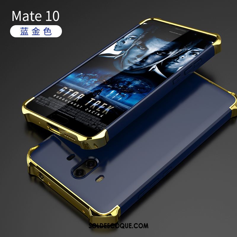 Coque Huawei Mate 10 Cool Luxe Téléphone Portable Incassable Argent Pas Cher