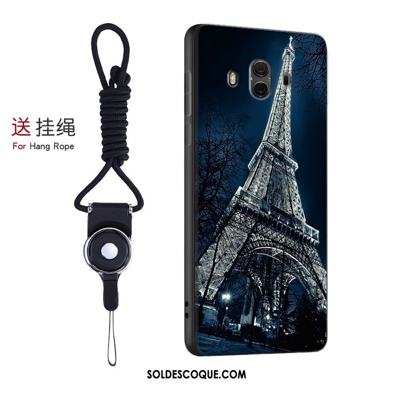 Coque Huawei Mate 10 Cou Suspendu Bleu Étui Téléphone Portable Protection En Ligne