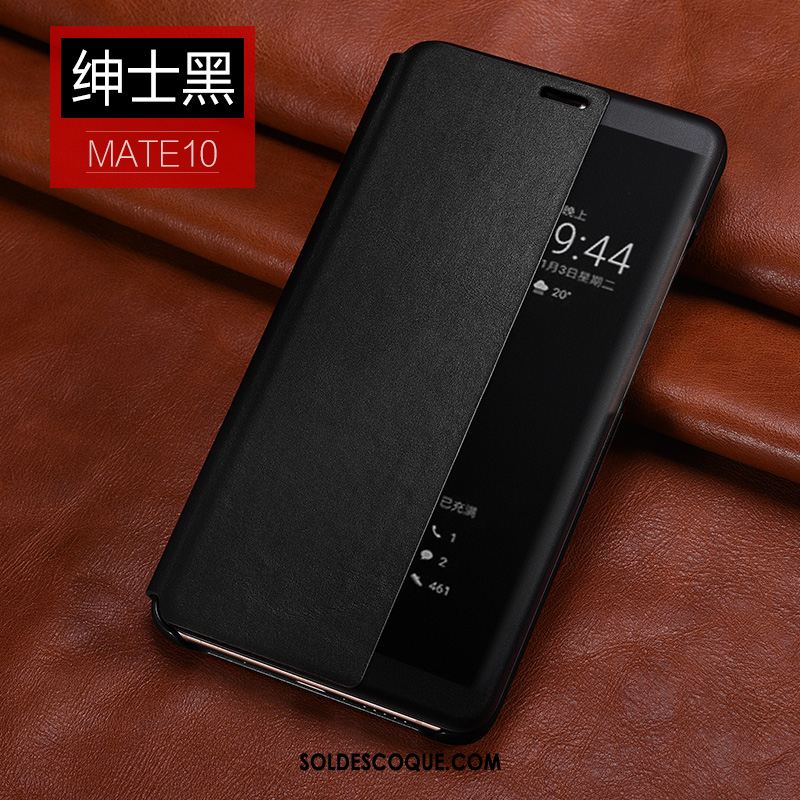 Coque Huawei Mate 10 Cuir Véritable Téléphone Portable Étui En Cuir Vintage En Vente