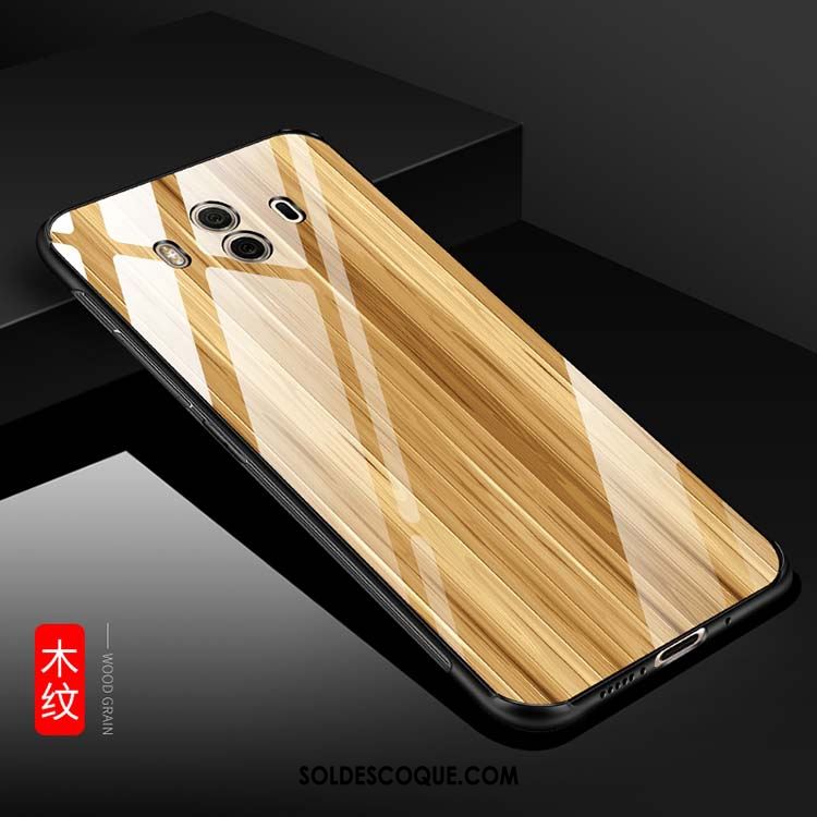 Coque Huawei Mate 10 Difficile Protection Tout Compris Jaune Étui Pas Cher