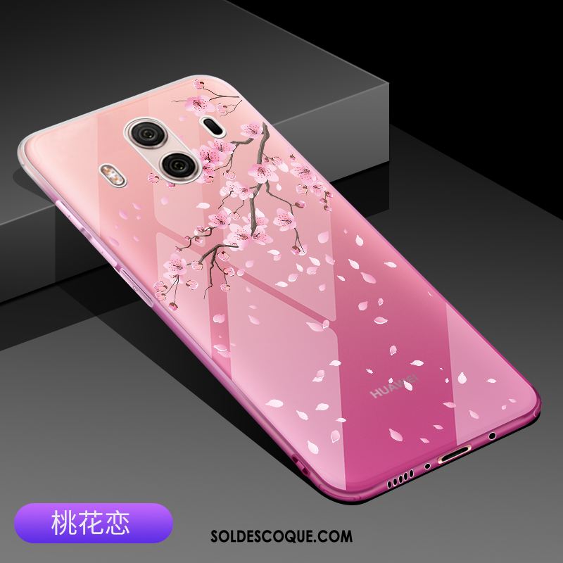 Coque Huawei Mate 10 Dégradé Étui Téléphone Portable Rose Protection En Vente