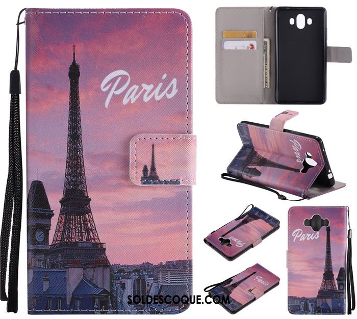 Coque Huawei Mate 10 Fluide Doux Rose Incassable Protection Clamshell Pas Cher