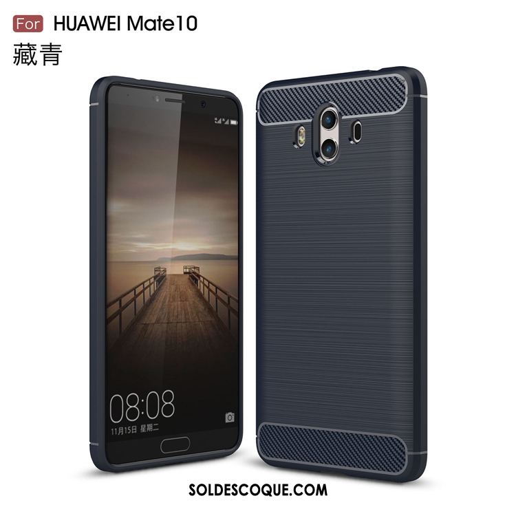 Coque Huawei Mate 10 Incassable Silicone Téléphone Portable Étui Gris Housse Pas Cher