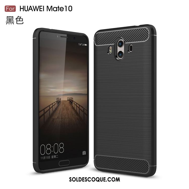 Coque Huawei Mate 10 Incassable Silicone Téléphone Portable Étui Gris Housse Pas Cher