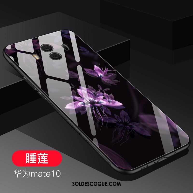 Coque Huawei Mate 10 Incassable Violet Verre Protection Créatif En Vente