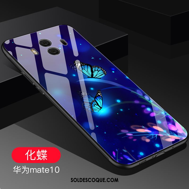 Coque Huawei Mate 10 Incassable Violet Verre Protection Créatif En Vente