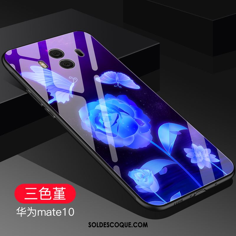 Coque Huawei Mate 10 Incassable Violet Verre Protection Créatif En Vente