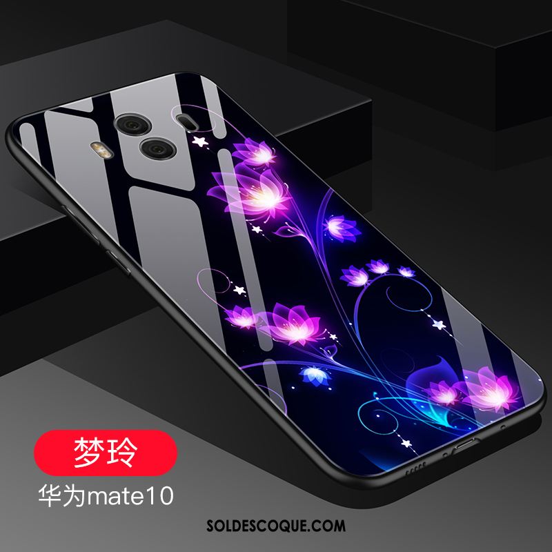 Coque Huawei Mate 10 Incassable Violet Verre Protection Créatif En Vente