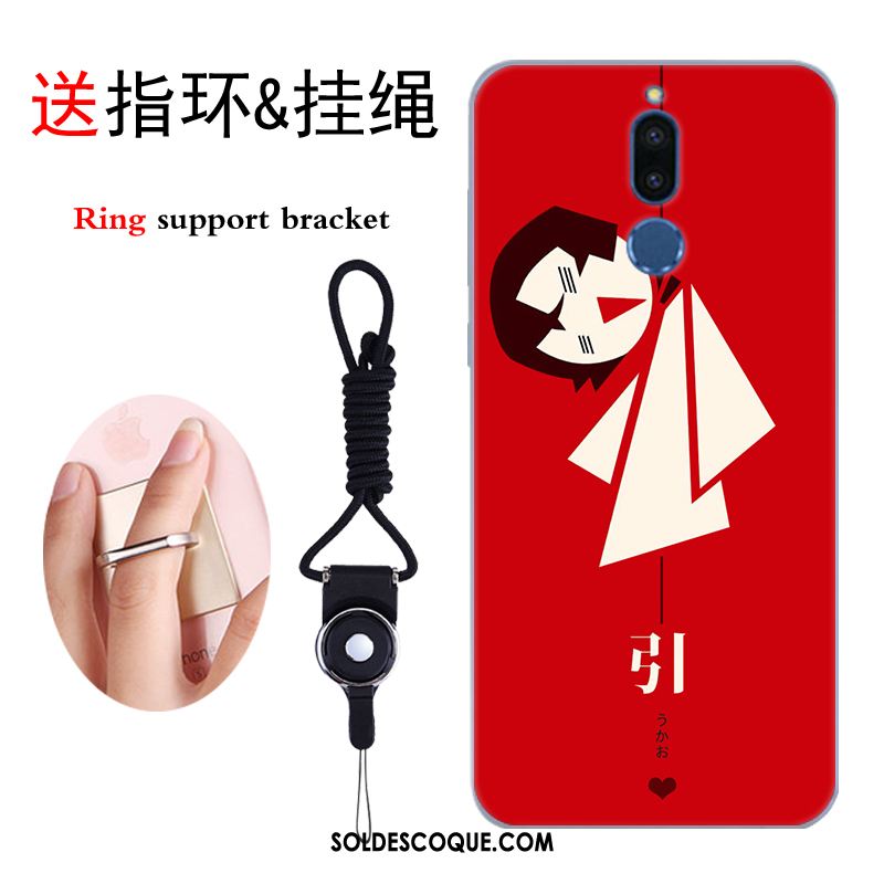 Coque Huawei Mate 10 Lite Fluide Doux Incassable Tout Compris Rouge Dessin Animé En Vente