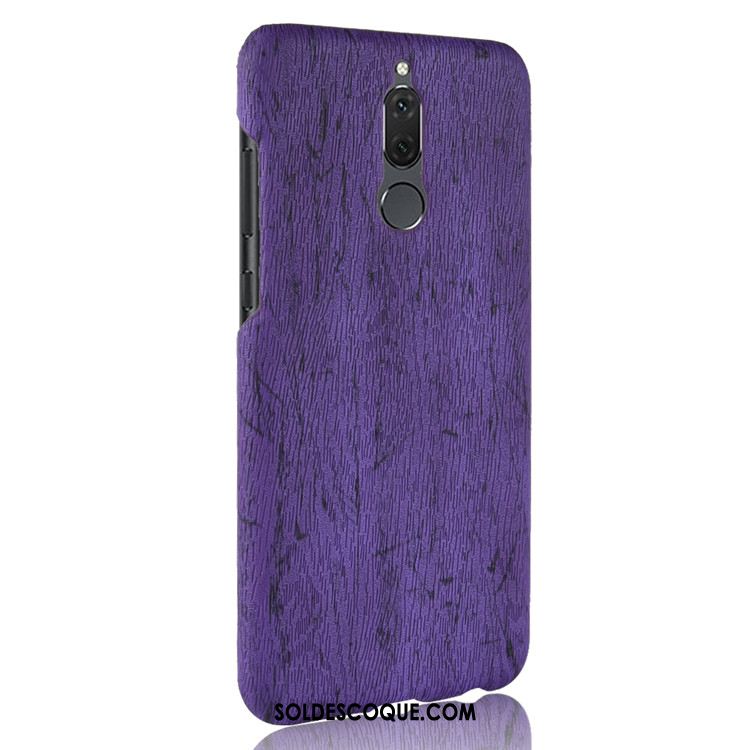 Coque Huawei Mate 10 Lite Grain De Bois Cuir Qualité Téléphone Portable Marron En Ligne