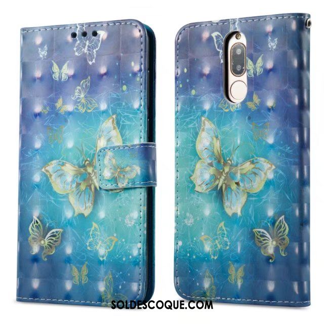 Coque Huawei Mate 10 Lite Silicone Téléphone Portable Étui Bleu Étui En Cuir En Vente