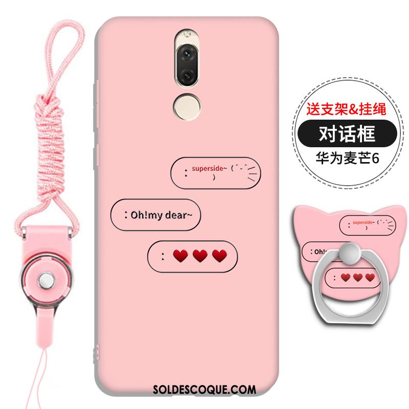 Coque Huawei Mate 10 Lite Téléphone Portable Rouge Fluide Doux Personnalité Étui Soldes