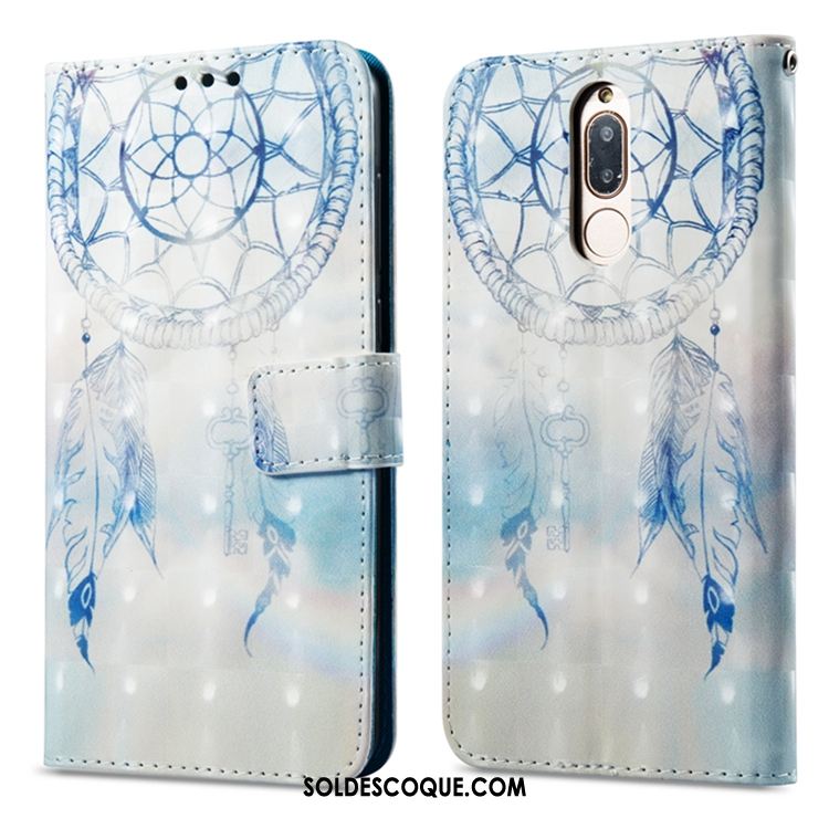 Coque Huawei Mate 10 Lite Étui En Cuir Carte Silicone Portefeuille Tout Compris Soldes