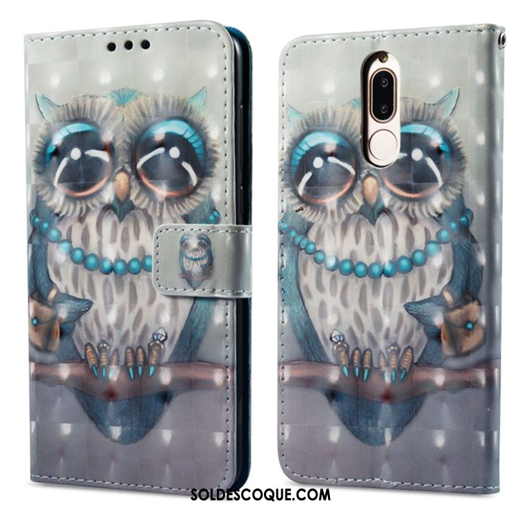 Coque Huawei Mate 10 Lite Étui En Cuir Carte Silicone Portefeuille Tout Compris Soldes