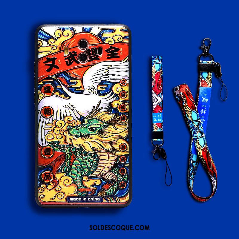 Coque Huawei Mate 10 Nouveau Peinture Dieu De La Richesse Étui Style Chinois France