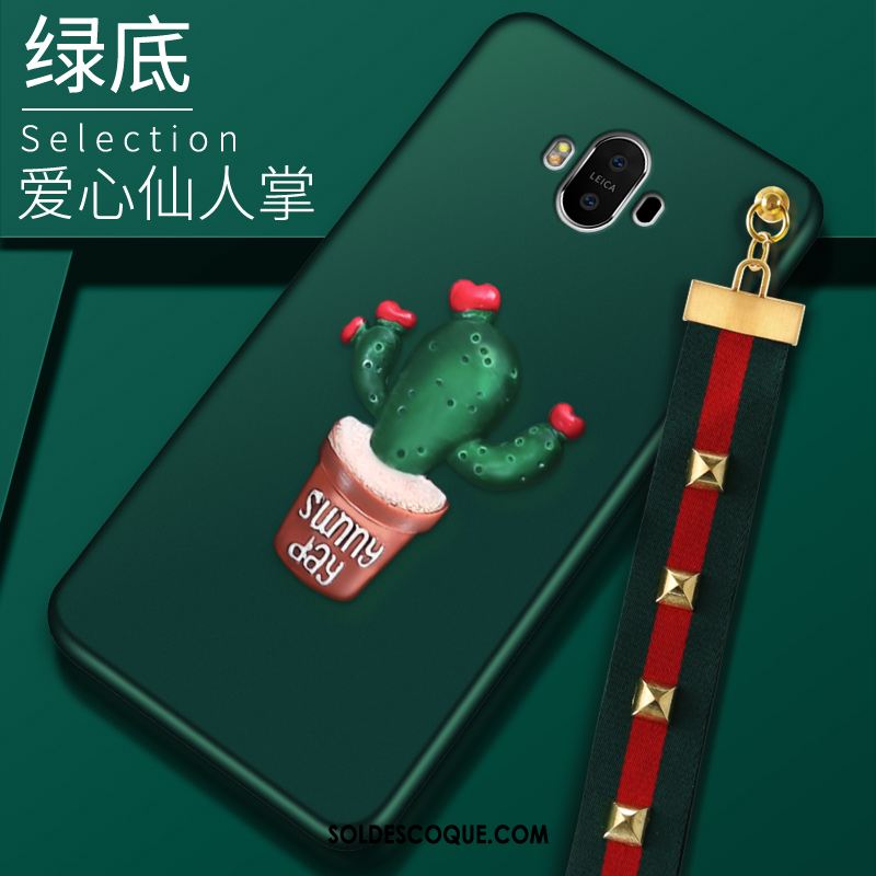 Coque Huawei Mate 10 Ornements Suspendus Tout Compris Téléphone Portable Vert Pas Cher