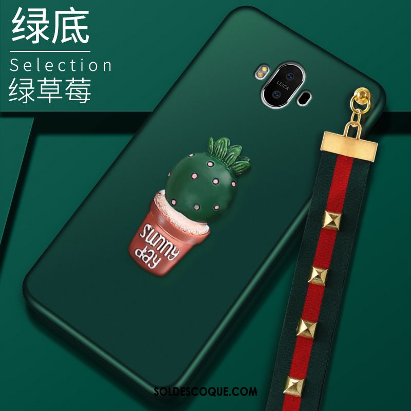 Coque Huawei Mate 10 Ornements Suspendus Tout Compris Téléphone Portable Vert Pas Cher