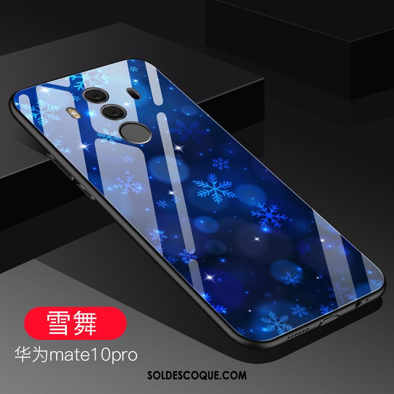 Coque Huawei Mate 10 Pro Bleu Verre Étui Téléphone Portable En Ligne