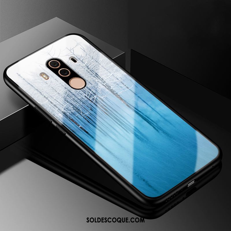 Coque Huawei Mate 10 Pro Créatif Incassable Verre Étui Téléphone Portable Housse Pas Cher