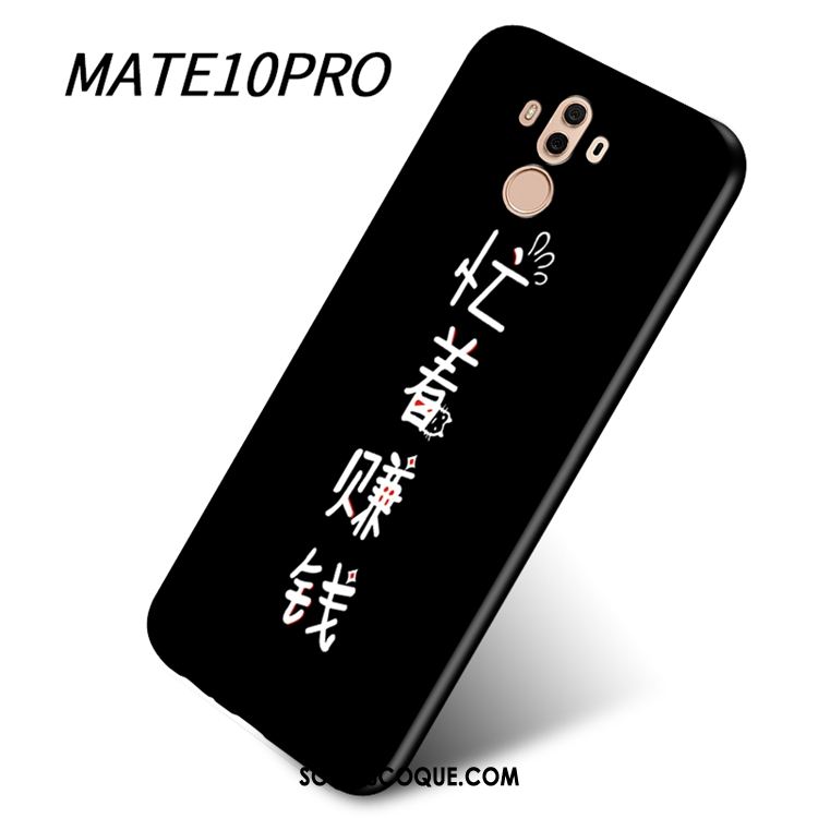 Coque Huawei Mate 10 Pro Délavé En Daim Incassable Téléphone Portable Étui Fluide Doux Pas Cher