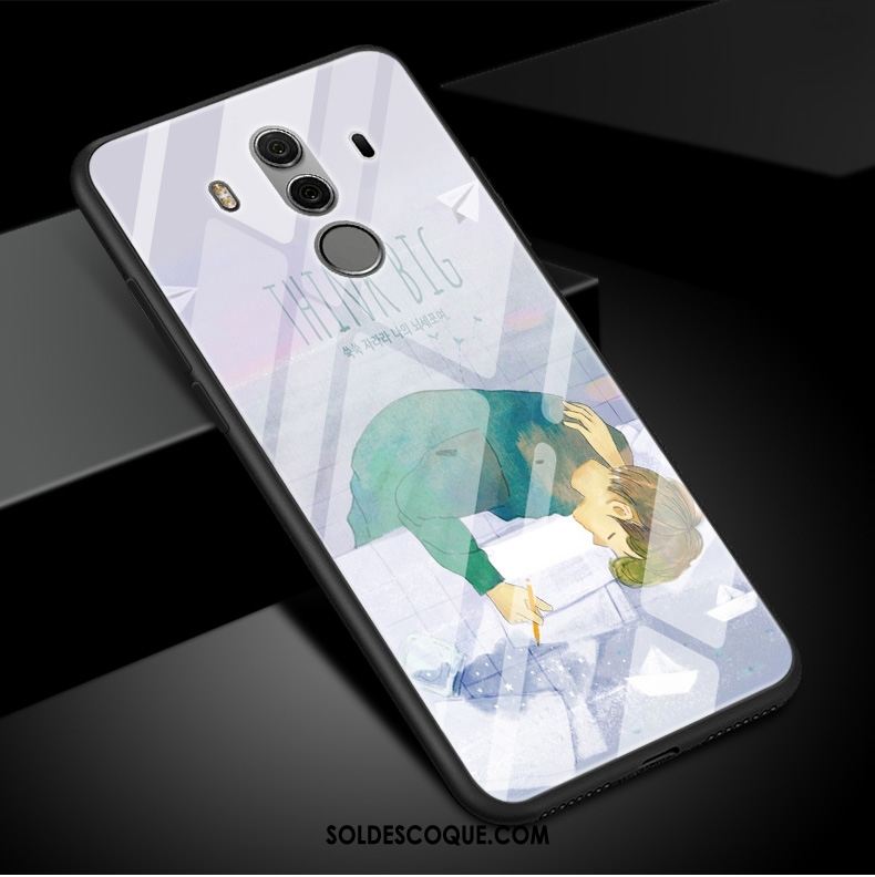 Coque Huawei Mate 10 Pro Fluide Doux Étui Téléphone Portable Verre Incassable France