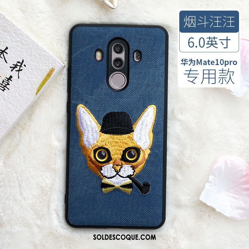 Coque Huawei Mate 10 Pro Incassable Jaune Personnalité Difficile Broderie En Ligne