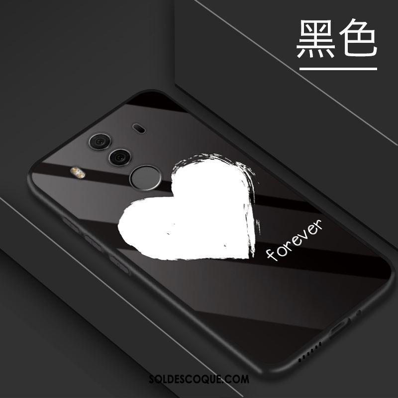 Coque Huawei Mate 10 Pro Incassable Téléphone Portable Blanc Étui Verre Pas Cher
