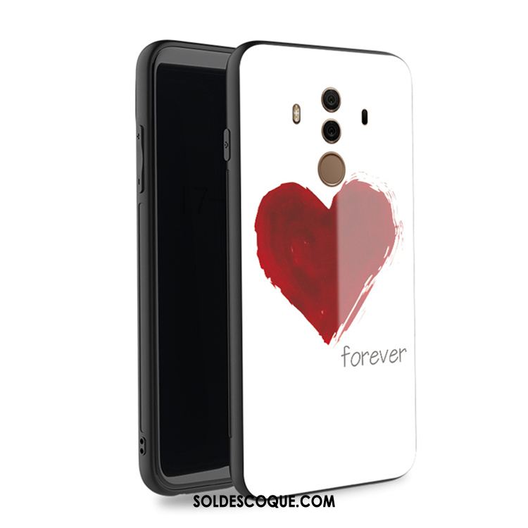 Coque Huawei Mate 10 Pro Rose Tout Compris Dessin Animé Couvercle Arrière Étui Pas Cher