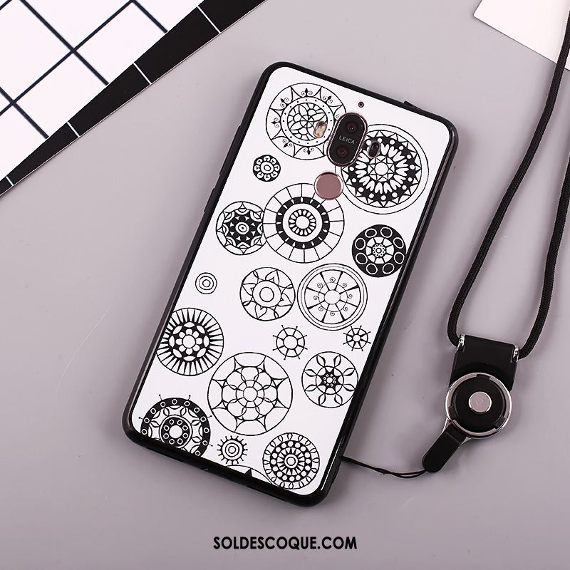 Coque Huawei Mate 10 Pro Tendance Ornements Suspendus Blanc Étui Protection Pas Cher