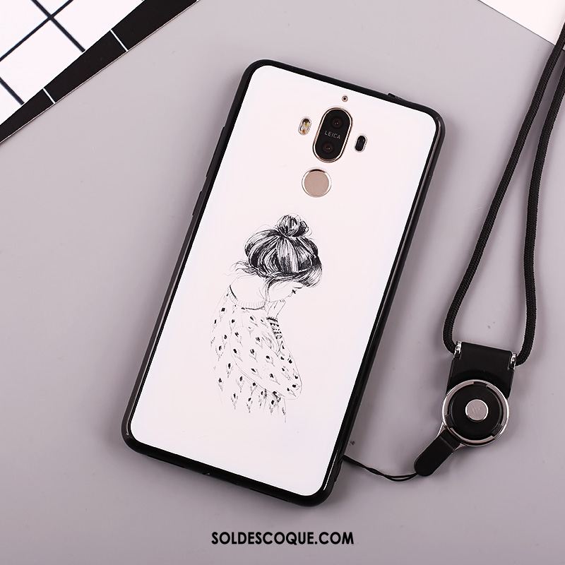 Coque Huawei Mate 10 Pro Tendance Ornements Suspendus Blanc Étui Protection Pas Cher