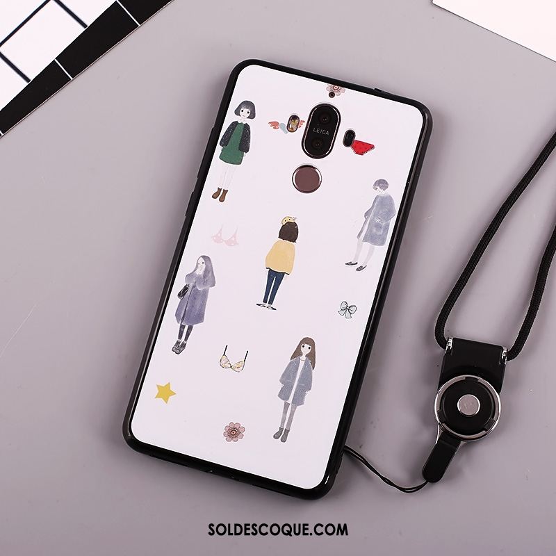 Coque Huawei Mate 10 Pro Tendance Ornements Suspendus Blanc Étui Protection Pas Cher