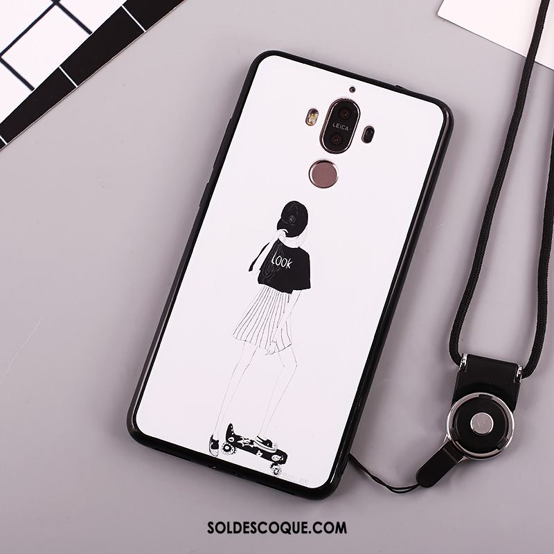 Coque Huawei Mate 10 Pro Tendance Ornements Suspendus Blanc Étui Protection Pas Cher