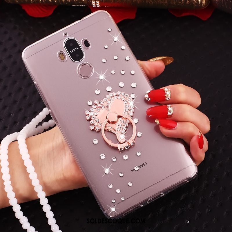 Coque Huawei Mate 10 Pro Transparent Strass Étui Protection Téléphone Portable Soldes