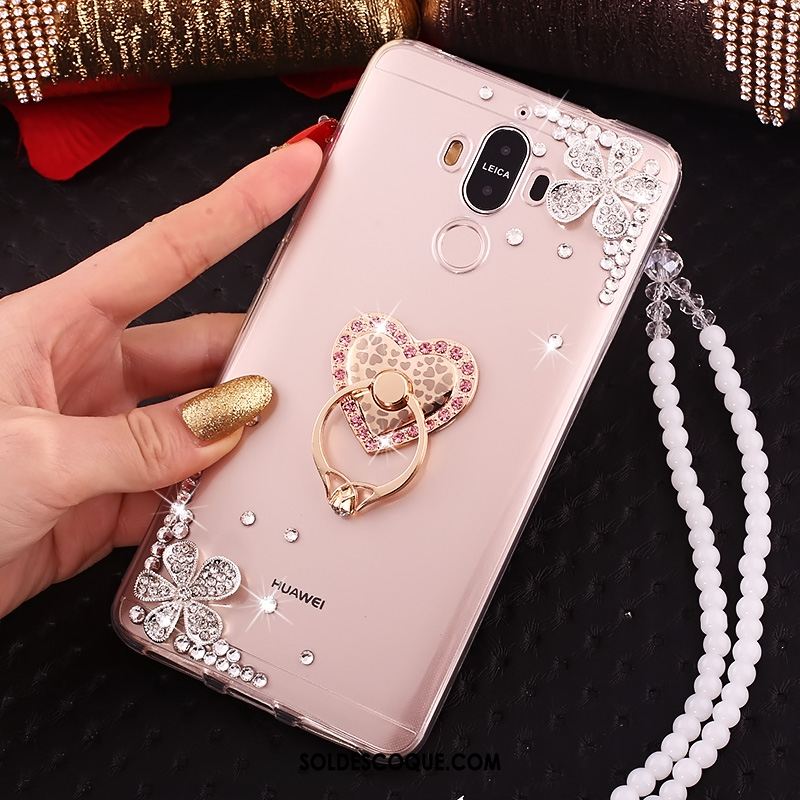 Coque Huawei Mate 10 Pro Transparent Strass Étui Protection Téléphone Portable Soldes