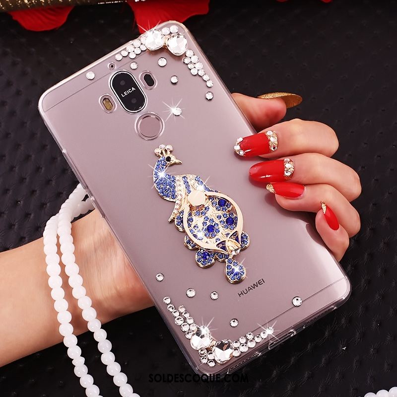 Coque Huawei Mate 10 Pro Transparent Strass Étui Protection Téléphone Portable Soldes