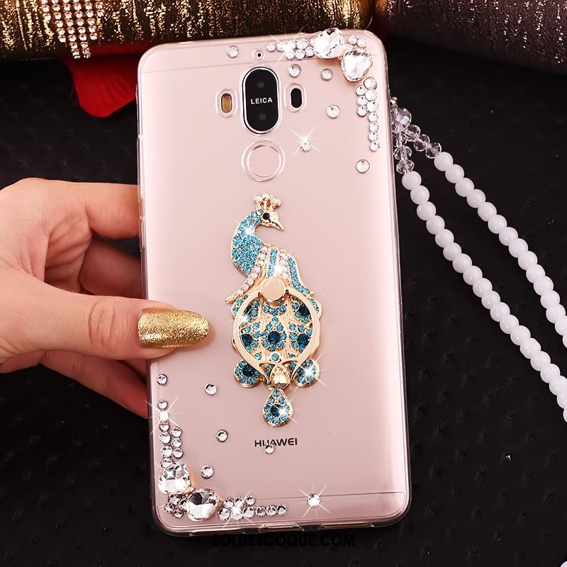 Coque Huawei Mate 10 Pro Transparent Strass Étui Protection Téléphone Portable Soldes