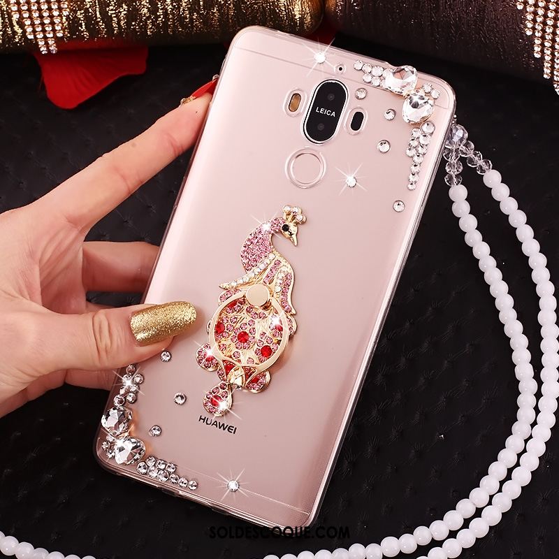 Coque Huawei Mate 10 Pro Transparent Strass Étui Protection Téléphone Portable Soldes