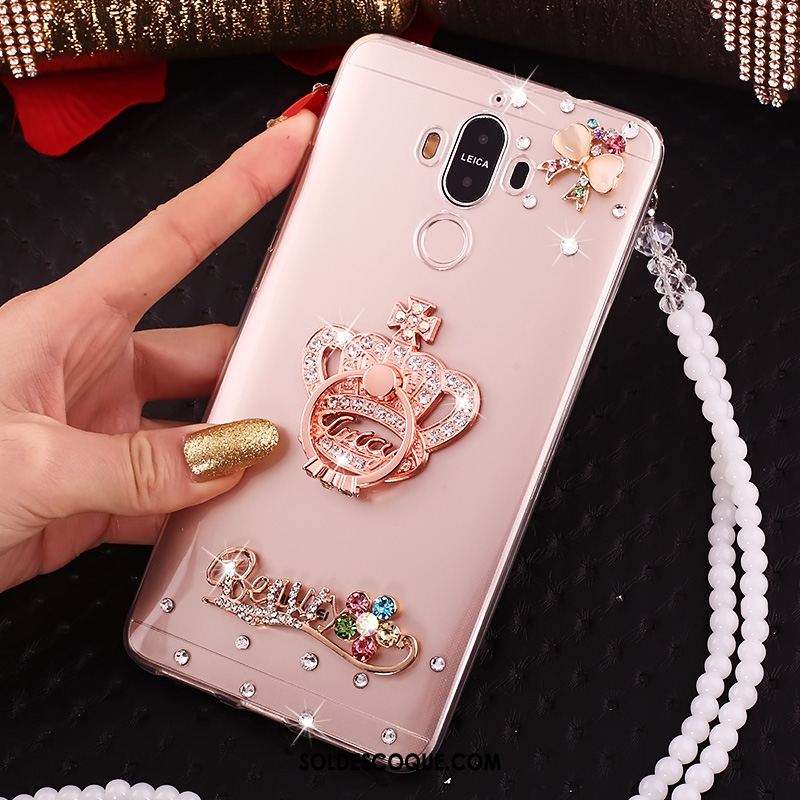 Coque Huawei Mate 10 Pro Transparent Strass Étui Protection Téléphone Portable Soldes