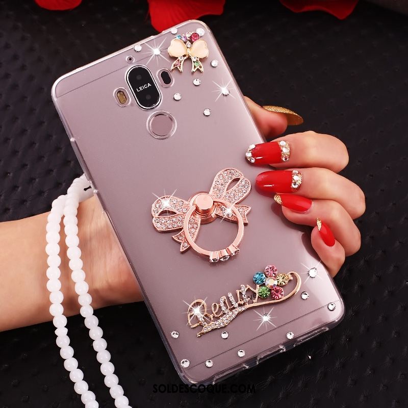 Coque Huawei Mate 10 Pro Transparent Strass Étui Protection Téléphone Portable Soldes