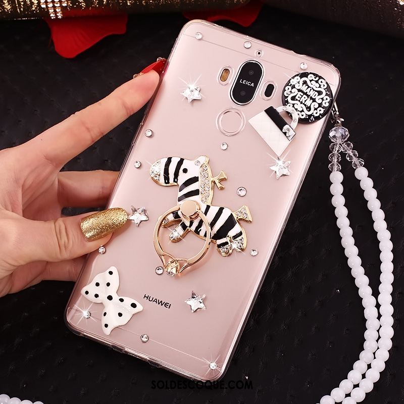 Coque Huawei Mate 10 Pro Transparent Strass Étui Protection Téléphone Portable Soldes