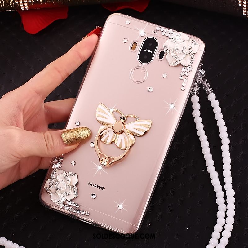 Coque Huawei Mate 10 Pro Transparent Strass Étui Protection Téléphone Portable Soldes