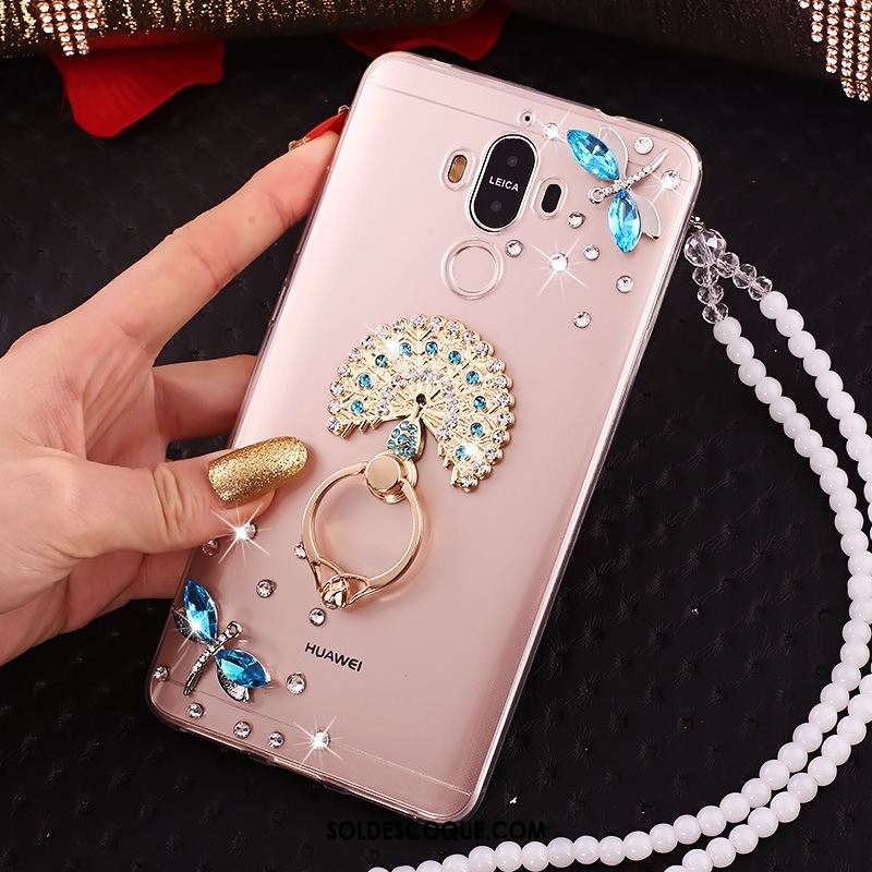 Coque Huawei Mate 10 Pro Transparent Strass Étui Protection Téléphone Portable Soldes